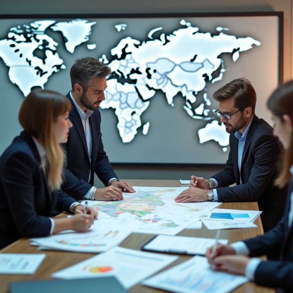 Expansión internacional de empresa comercial